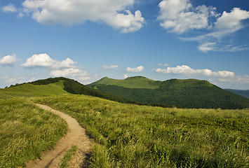 Image showing Green mountains