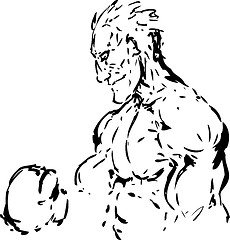 Image showing Boxer sketch