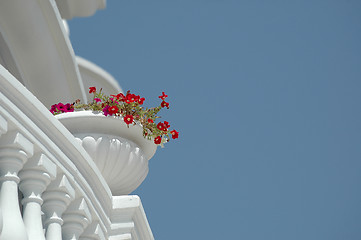 Image showing Balcony and flowers