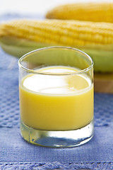 Image showing Fresh sweet corn juice