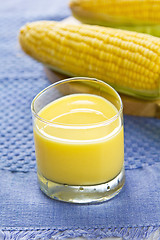 Image showing Fresh sweet corn juice