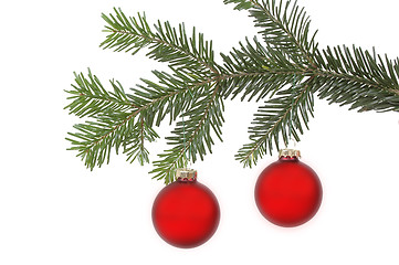 Image showing Christmas balls