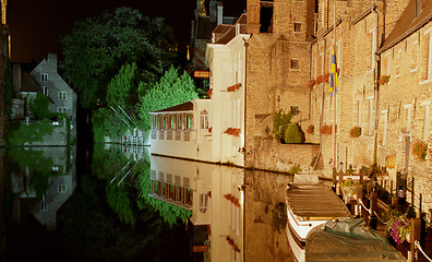 Image showing bruges at night