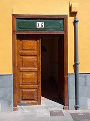 Image showing open door at la laguna