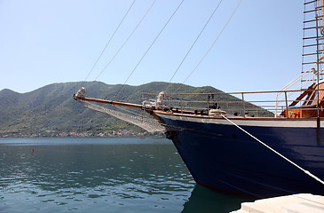 Image showing Sailing vessel at the dock