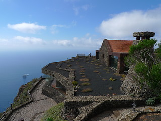 Image showing restaurant with a view