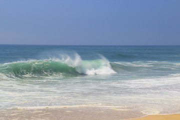 Image showing Big ocean waves 