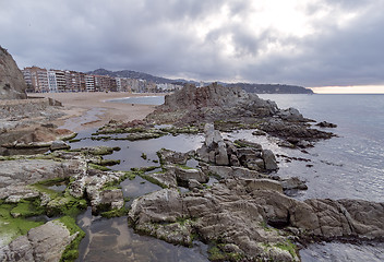 Image showing Waterfront of LLoret de Mar Costa Brava Spain