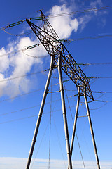 Image showing electric pylons