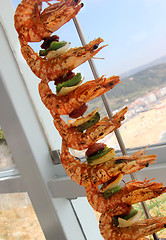 Image showing Grilled shripms 