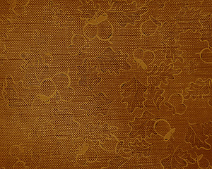 Image showing abstract background. Texture of old fabric with floral pattern