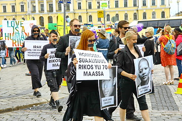 Image showing Helsinki Pride gay parade