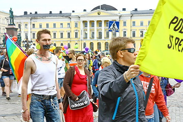 Image showing Helsinki Pride gay parade