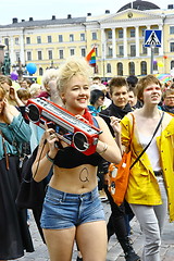 Image showing Helsinki Pride gay parade