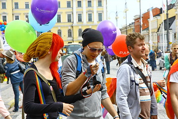 Image showing Helsinki Pride gay parade