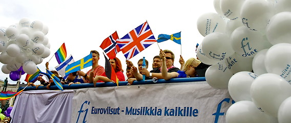 Image showing Helsinki Pride gay parade