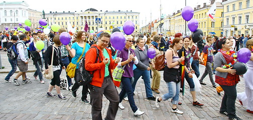 Image showing Helsinki Pride gay parade