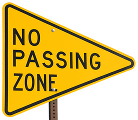 Image showing No Passing Zone