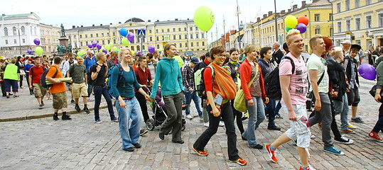 Image showing Helsinki Pride gay parade