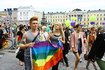 Image showing Helsinki Pride gay parade