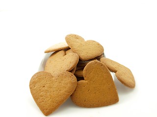 Image showing Heart shaped gingerbread