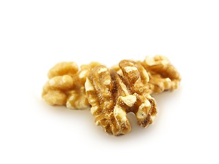 Image showing Walnuts towards white