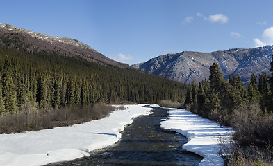 Image showing Unfreezing river in mountain country