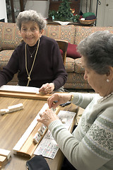 Image showing playing mah-jong