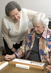 Image showing playing mah-jong