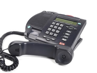 Image showing Black telephone