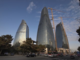 Image showing Flame towers