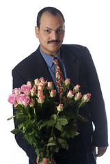 Image showing man with rose