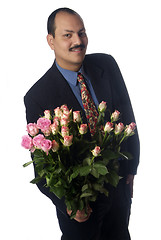 Image showing man with rose