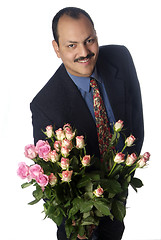 Image showing man with rose