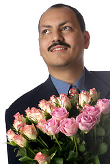 Image showing man with rose