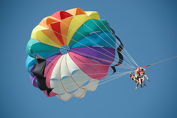 Image showing parasailing