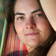 Image showing woman in hammock