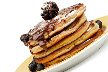 Image showing Pancakes with Berries