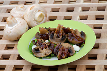 Image showing Grilled Champignons