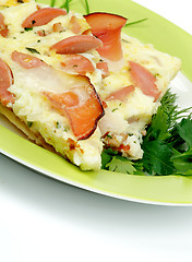 Image showing Bacon and Sausage Omelet