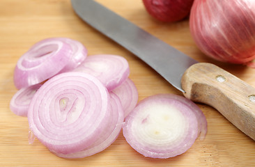 Image showing Indian red onions