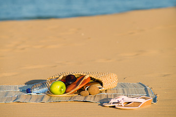 Image showing Beach still life