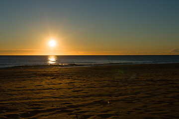 Image showing Beach sunrise