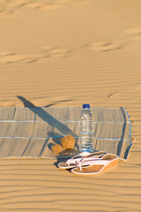 Image showing Hydration on the beach