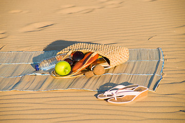 Image showing Beach still life