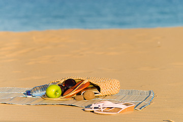 Image showing Beach still life