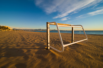 Image showing Beach football