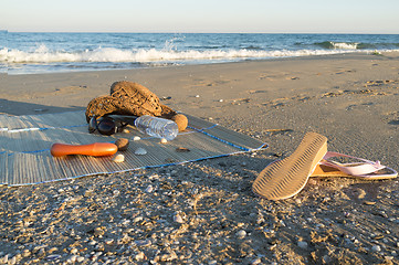 Image showing Beach equipment