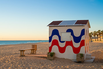 Image showing Beach hut