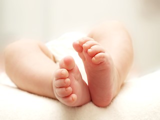 Image showing Baby feet